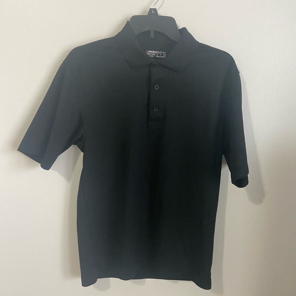 Nike Men's Dri-FIT Player Golf Polo Black Shirt-Small